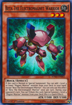 Beta The Electromagnet Warrior - SDMY-EN002 Super Rare 1st Ed NM - Yugioh - Image 1