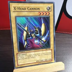 Yugioh X-Head Cannon MFC-004 1st Edition Super Rare Holo + BONUS HOLO - Image 1