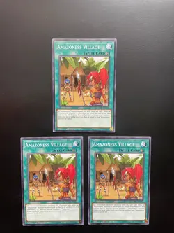 Yugioh Amazoness Village Common LEDU-EN014 1st Edition NM Playset X3 - Image 1