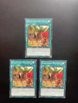 Yugioh Amazoness Village Common LEDU-EN014 1st Edition NM Playset X3 - Image 3