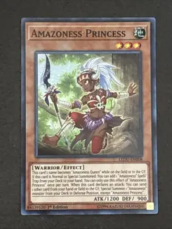 Amazoness Princess LEDU-EN008 Legendary Duelists 1st Edition Super Rare LP - Image 1