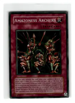 Yu-Gi-Oh! Amazoness Archers Super Rare DR1-EN151 Moderately Played Unlimited - Image 1