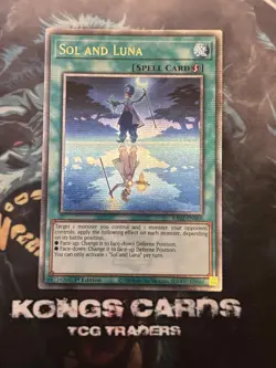 RA02-EN068 "Sol and Luna" Quarter Century Secret Rare YuGiOh! NEW - Image 1