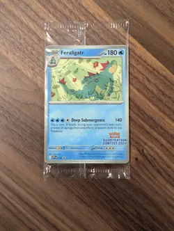 Pokemon - Illustration Contest 2024 Promo Card Sealed Pack - Pikachu Feraligator - Image 1