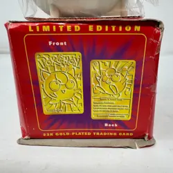 Pokemon Jigglepuff 23K Gold Plated Card Burger King New Sealed Nintendo 1999 - Image 5