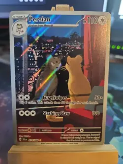 Pokemon TCG Persian Shrouded Fable Holo Illustration Card 078/064 NM - Image 1