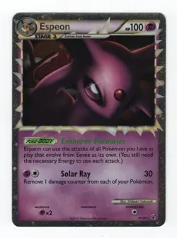 (303364) ESPEON PRIME 81/90 Ultra Rare Holo HGSS Undaunted Pokemon Card - NEW - Image 2