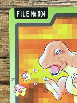 Pokemon Carddass Card Charmander File No.4 Bandai Pocket Monsters 1997 - Image 3