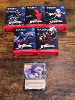 MTG Spider-Man Welcome Deck Complete Set Of 5 WITH Promo Card - 2025 NYCC EXCL - Image 1