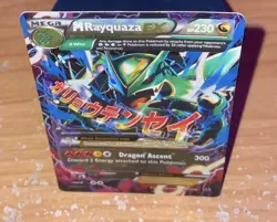 M Rayquaza EX 61/108 Roaring Skies Holo Rare TCG Pokemon Card Mega Ex 2015 - Image 4