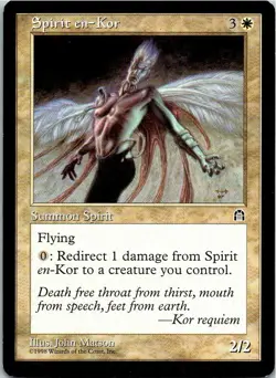 Spirit-Kor Magic The Gathering Stronghold Card Light Play - Image 1