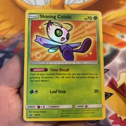 Pokemon TCG Shining Celebi SM79 Black Star Promo Card - Image 1
