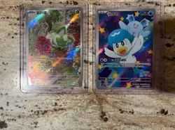 Pokemon Gem Pack Vol. 1 Chinese Full Art Card Lot Of 2 - Image 1