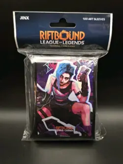 Riftbound TCG: League Of Legends Jinx Art Standard Size Card Sleeves (100ct) - Image 1