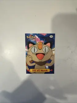 Meowth TV11#52 1999 Pokemon Topps Animation Edition Puzzle Card - Image 1