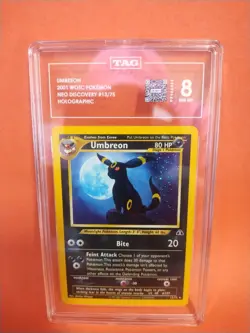 Pokemon TCG Umbreon 13/75 Holo Rare Card TAG 8 NM-MT 2001 Neo Discovery (Descr.) - Image 1