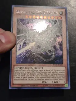 Yu-Gi-Oh! PRISMATIC SECRET RARE CARD SLIFER THE SKY DRAGON TN19-EN008 NM - Image 2