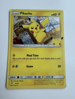Pikachu 25/25 Holo Celebrations 25th Anniversary McDonald's Pokemon Card NM - Image 1