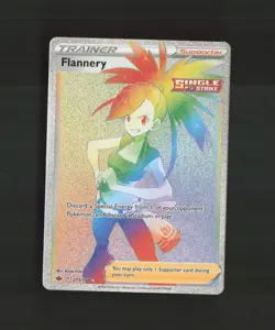 Flannery 215/198 Chilling Reign Rainbow Secret Rare Full Art Holo Pokemon Card - Image 2