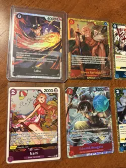 One Piece tcg Card Game 100 Cards Collection Mixed Lot w/Sabo PRB02-014 See Pics - Image 3