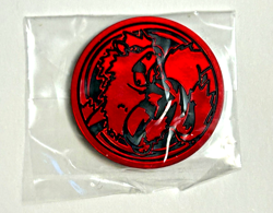 Pokemon Trading Card Game Arcanine 1999 Red Coin Plastic Medal Japan NIP Sealed - Image 1