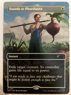 MTG - Swords to Plowshares Regular The Office: Dwight's Destiny 2167 - Image 1