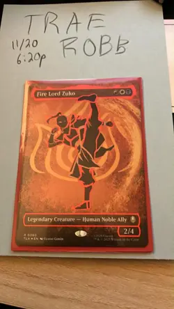 Fire Lord Zuko (Borderless) (Neon Ink Foil) Avatar: The Last Airbender Foil - Image 1