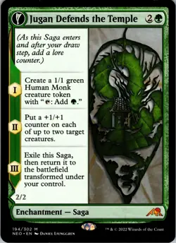 Jugan Defends the Temple (Extended Art) - M - - Normal - Kamigawa: Neon Dynasty - Image 1