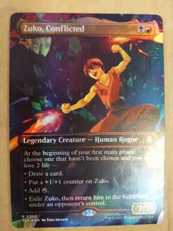 MTG Zuko, Conflicted 0302 Foil (Borderless) Avatar TLA NM - Image 1