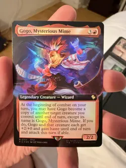 Gogo, Mysterious Mime (Extended Art) #153 FOIL - MTG Final Fantasy Commander FIC - Image 1