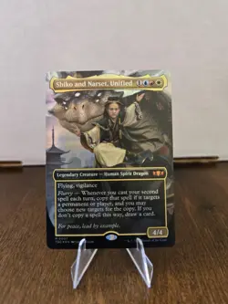 Shiko and Narset, Unified (Borderless) -Commander: Tarkir: Dragonstorm- Foil - Image 1
