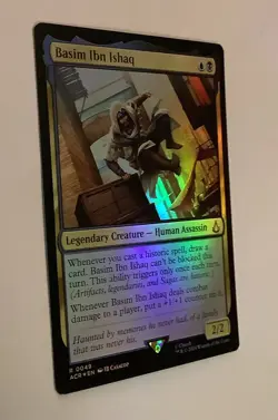 Basim Ibn Ishaq NM Foil Assassin's Creed MTG Magic The Gathering - Image 3