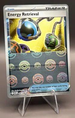 082/086 Energy Retrieval - SV White Flare - Pokeball Holo NM Pokemon - Image 1