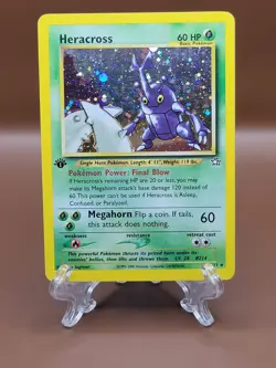 Pokemon TCG Heracross 1st Edition Neo Genesis Holo 6/111 - Image 1