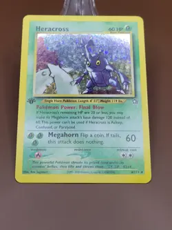 Pokemon TCG Heracross 1st Edition Neo Genesis Holo 6/111 - Image 4
