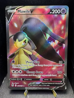 Pokemon TCG SWSH Silver Tempest Mawile V 178/195 Full Art Ultra Rare Holo NM! - Image 1