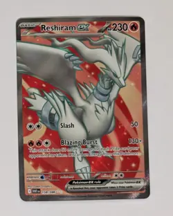 Reshiram ex Full Art Ultra Rare 158/086 White Flare Pokemon TCG Pack Fresh - Image 1