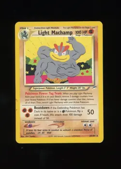 Light Machamp 25/105 Rare Neo Destiny Pokemon TCG - Image 1