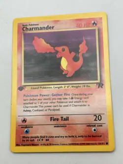 Charmander 50/82 Team Rocket 1st Edition Pokemon TCG 1999 MP - Image 1