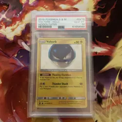 Pokemon Sun And Moon Hidden Fates Shiny Voltorb Holo SV13/SV94 PSA 10 - Image 1
