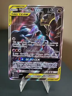 Pokemon TCG Sun and Moon Garchomp & Giratina GX SM193 Sm Holo MUST SEE ?? - Image 1