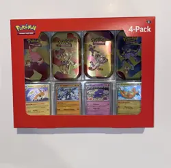 Pokemon TCG Scarlet & Violet 151 Mini Tin 4-Pack Sam’s Club New Factory Sealed - Image 1
