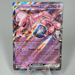 Team Rocket's Mewtwo ex Black Star Promo #205 Destined Rivals 2025 Pokemon NM - Image 1