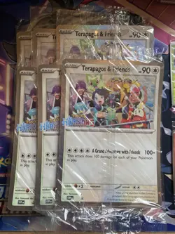 Pokemon Horizons Terapagos & Friends, Fuecoco & Sprigatito Promo Sealed Set X 6 - Image 2