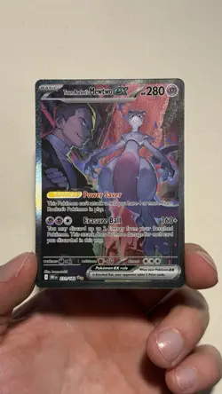 Pokemon TCG: Team Rocket's Mewtwo ex 231/182 SIR Destined Rivals NM - Image 3