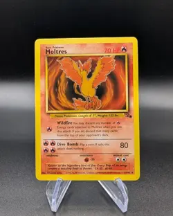 Moltres 27/62 - Fossil Regular - Vintage Pokemon TCG WOTC - LP - Image 1