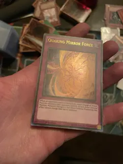 Yu-Gi-Oh! Quaking Mirror Force BOSH-EN076 1st Edition Ultra Rare - Near Mint - Image 3