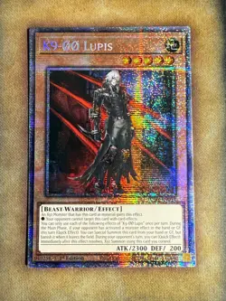 Yugioh K9-00 Lupis JUSH-EN034 Starlight Rare 1st Ed NM - Image 1