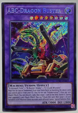 Yugioh ABC-Dragon Buster LCKC-EN059 Secret Rare Unlimited - Image 1