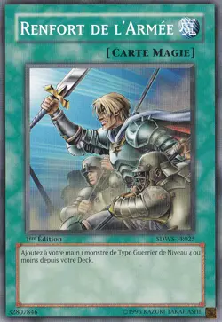 Renfort de l'Armee - SDWS-FR025 - Carte YU-GI-OH - Neuve - Francaise - Image 1